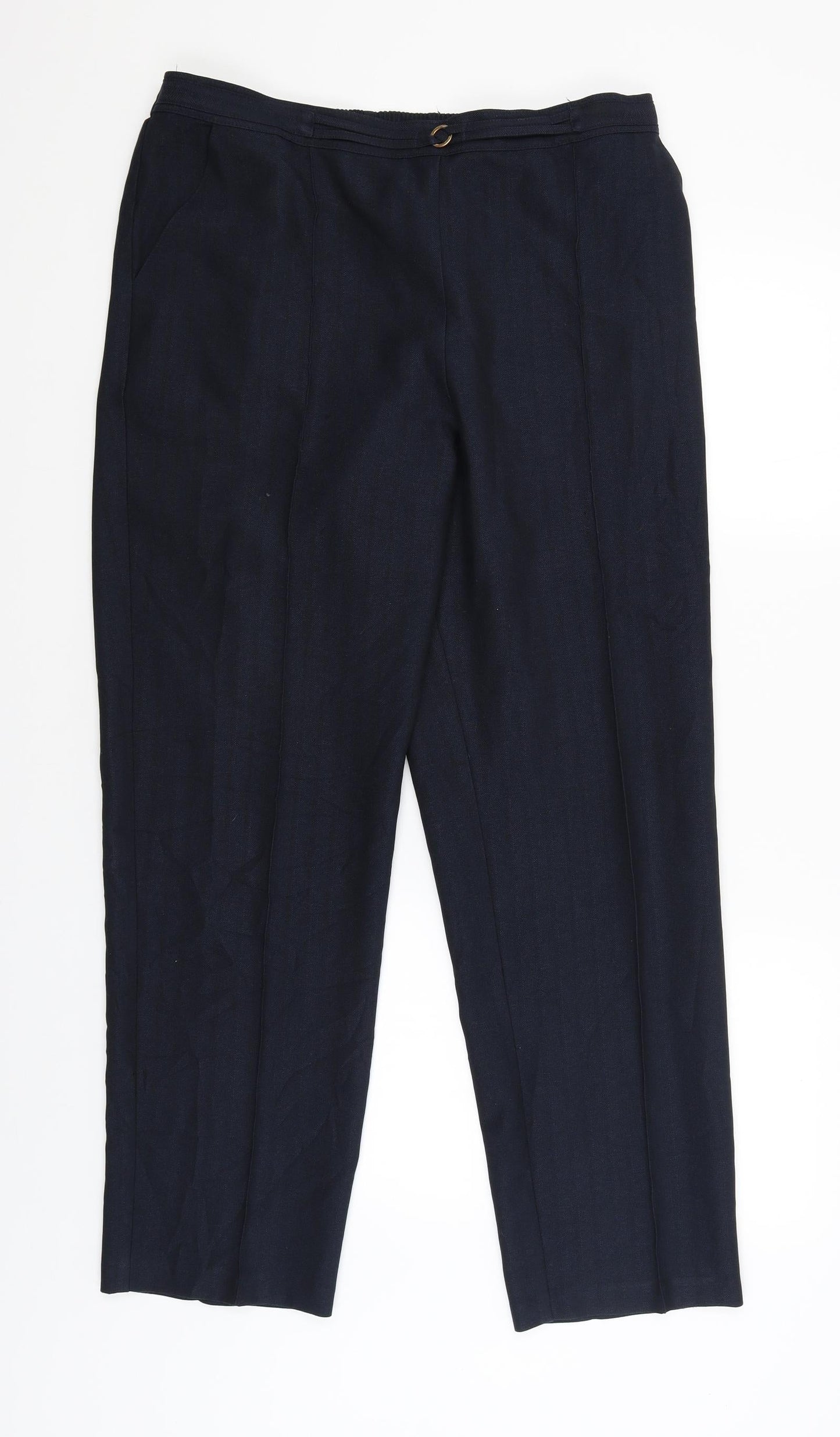 M&S Womens Blue   Jegging Trousers Size 14 L29 in
