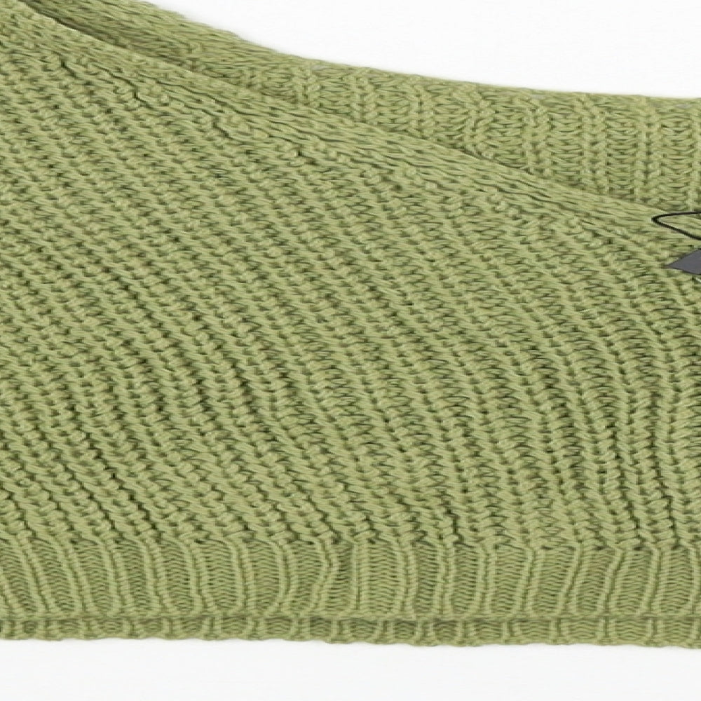 Boohoo Womens Green   Pullover Jumper Size M