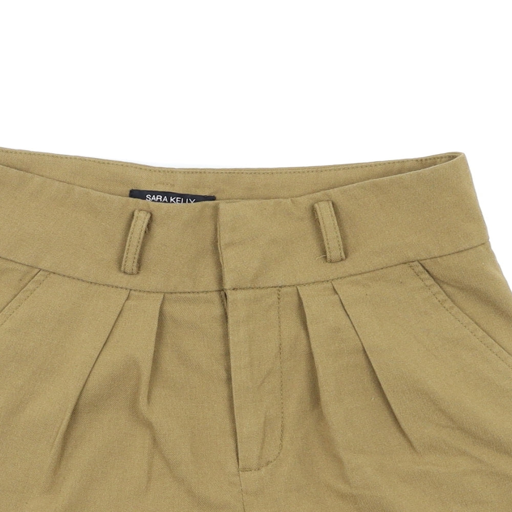 Sara Kelly Womens Brown   Chino Shorts Size 8