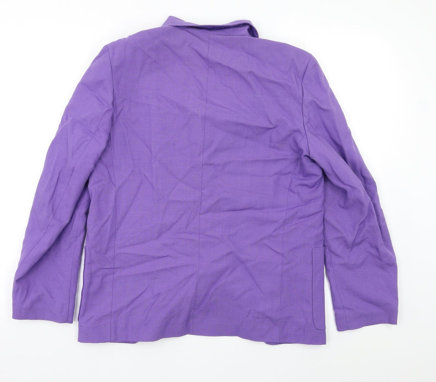 Plus Womens Purple   Pea Coat Blazer Size L