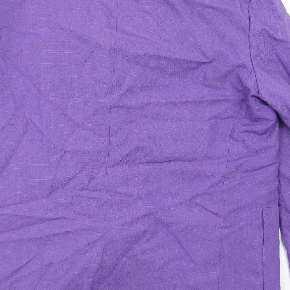 Plus Womens Purple   Pea Coat Blazer Size L