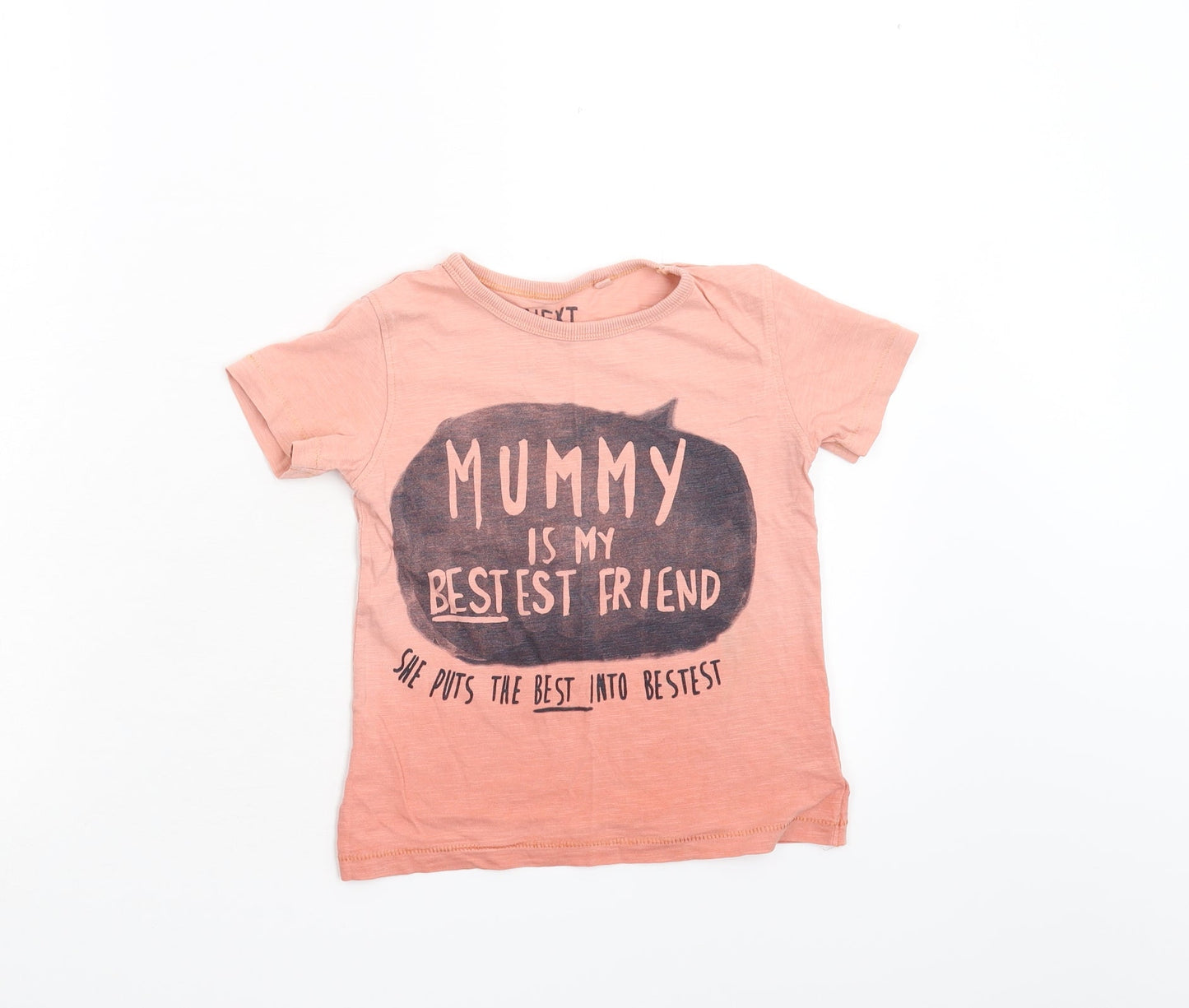 NEXT Girls Black   Basic T-Shirt Size 2-3 Years