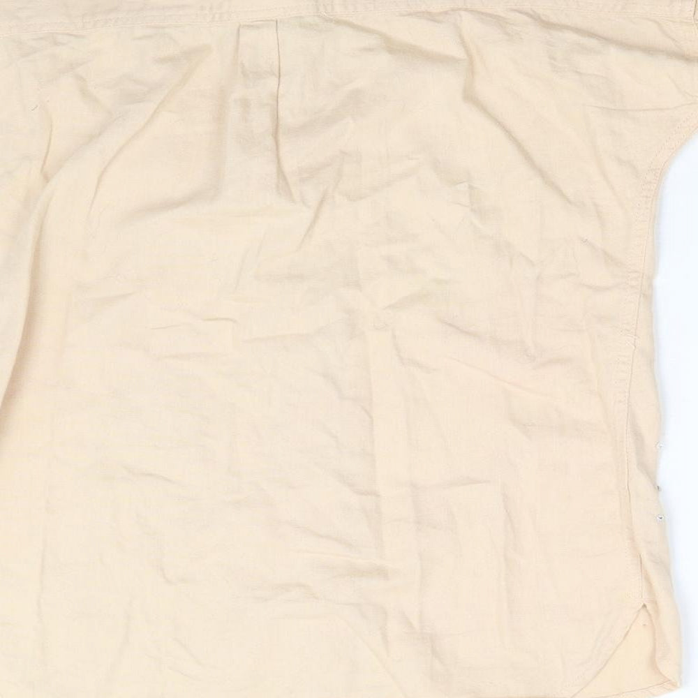 River Island Girls Beige  Denim Basic Button-Up Size 11-12 Years