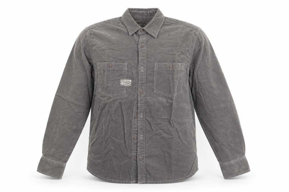 NEXT Boys Grey  Corduroy Basic Button-Up Size M