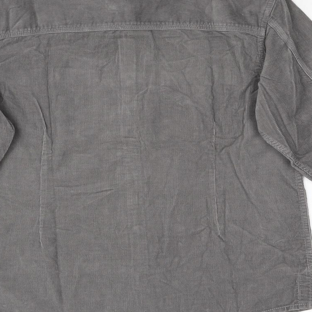 NEXT Boys Grey  Corduroy Basic Button-Up Size M