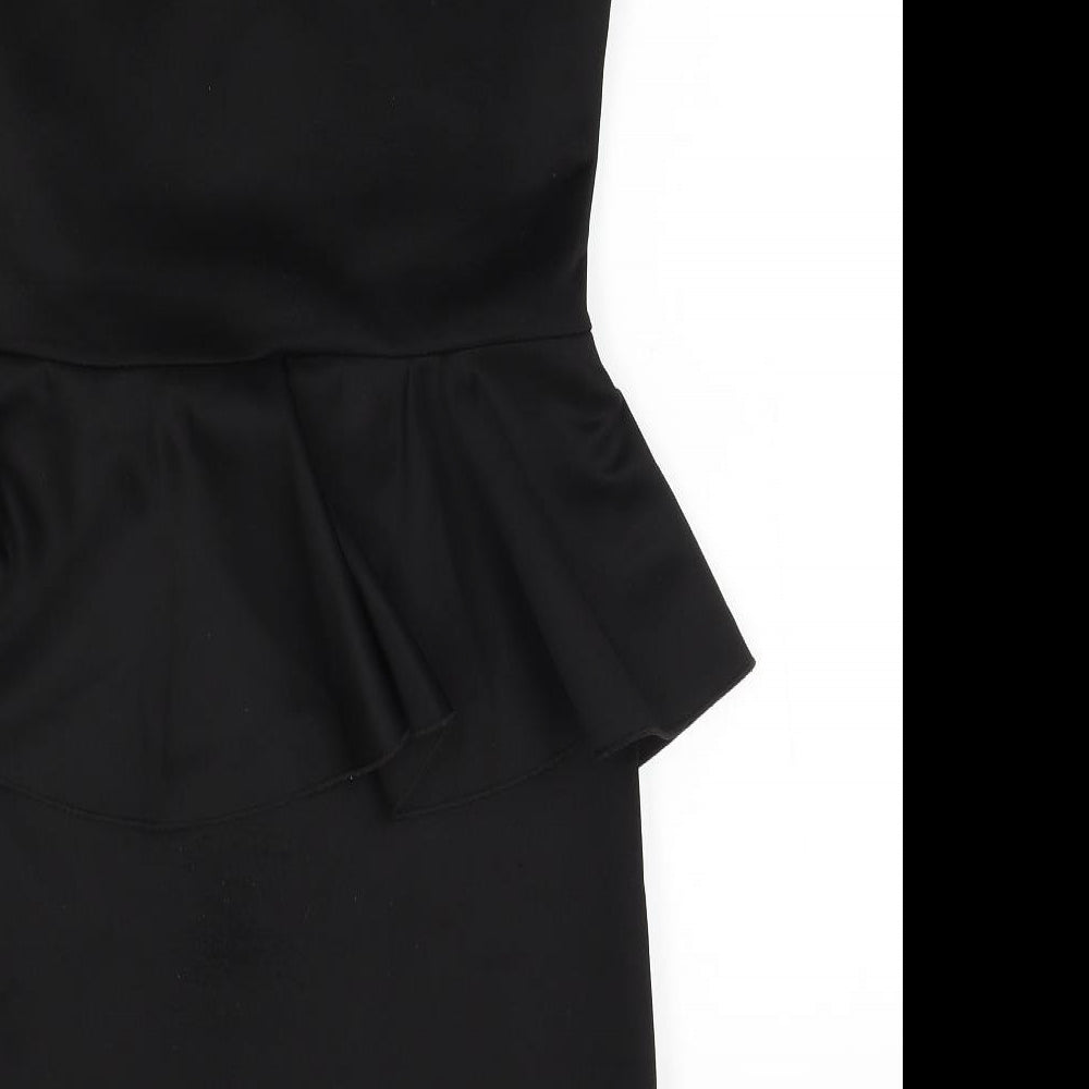 Krisp Womens Black   Pencil Dress  Size 10  - studded shoulders