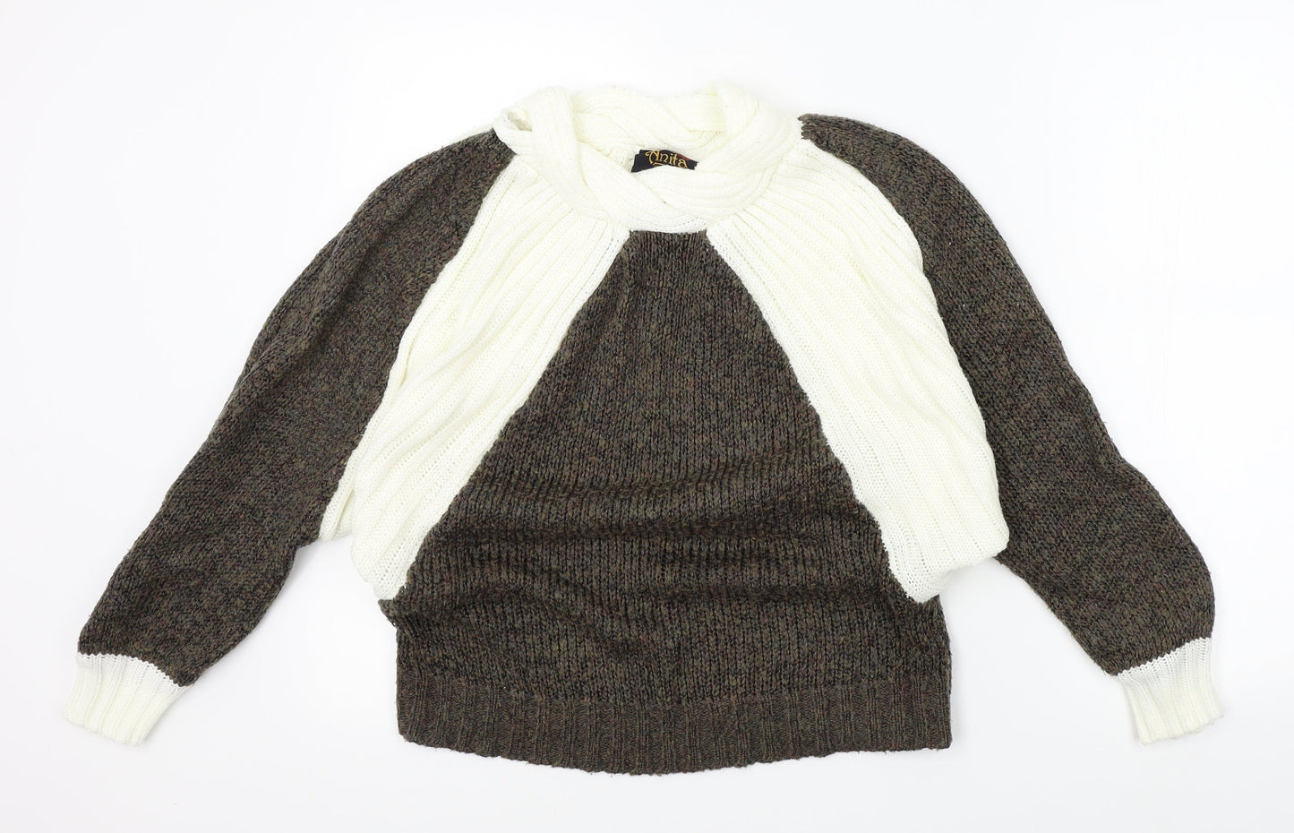 Anita Womens Brown   Pullover Jumper Size M