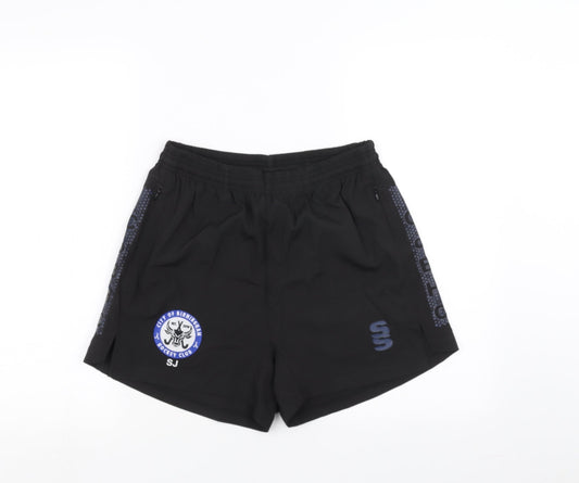 Preworn Womens Black   Sweat Shorts Size S - Birmingham Hockey club