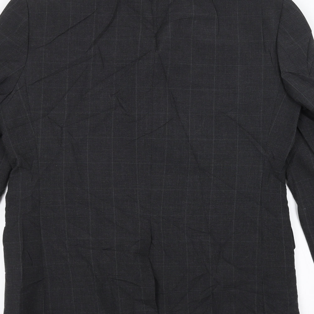 Preworn Mens Grey   Jacket Suit Jacket Size 38
