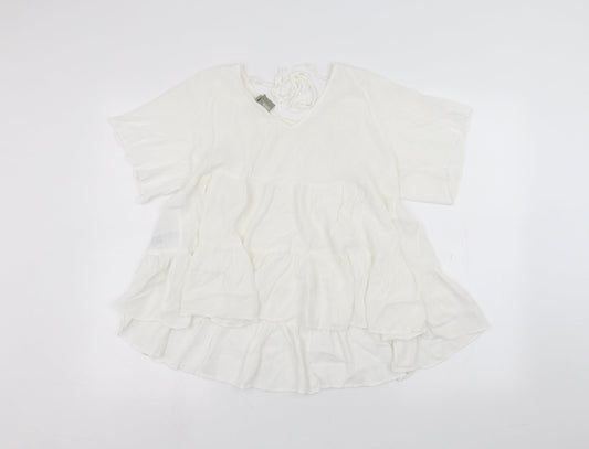ASOS Womens White   Basic T-Shirt Size 8