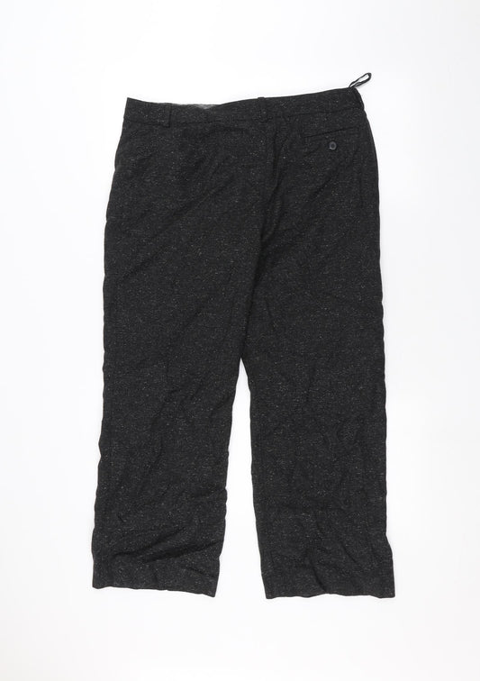 Marks and Spencer Womens Black   Trousers  Size 14 L25 in
