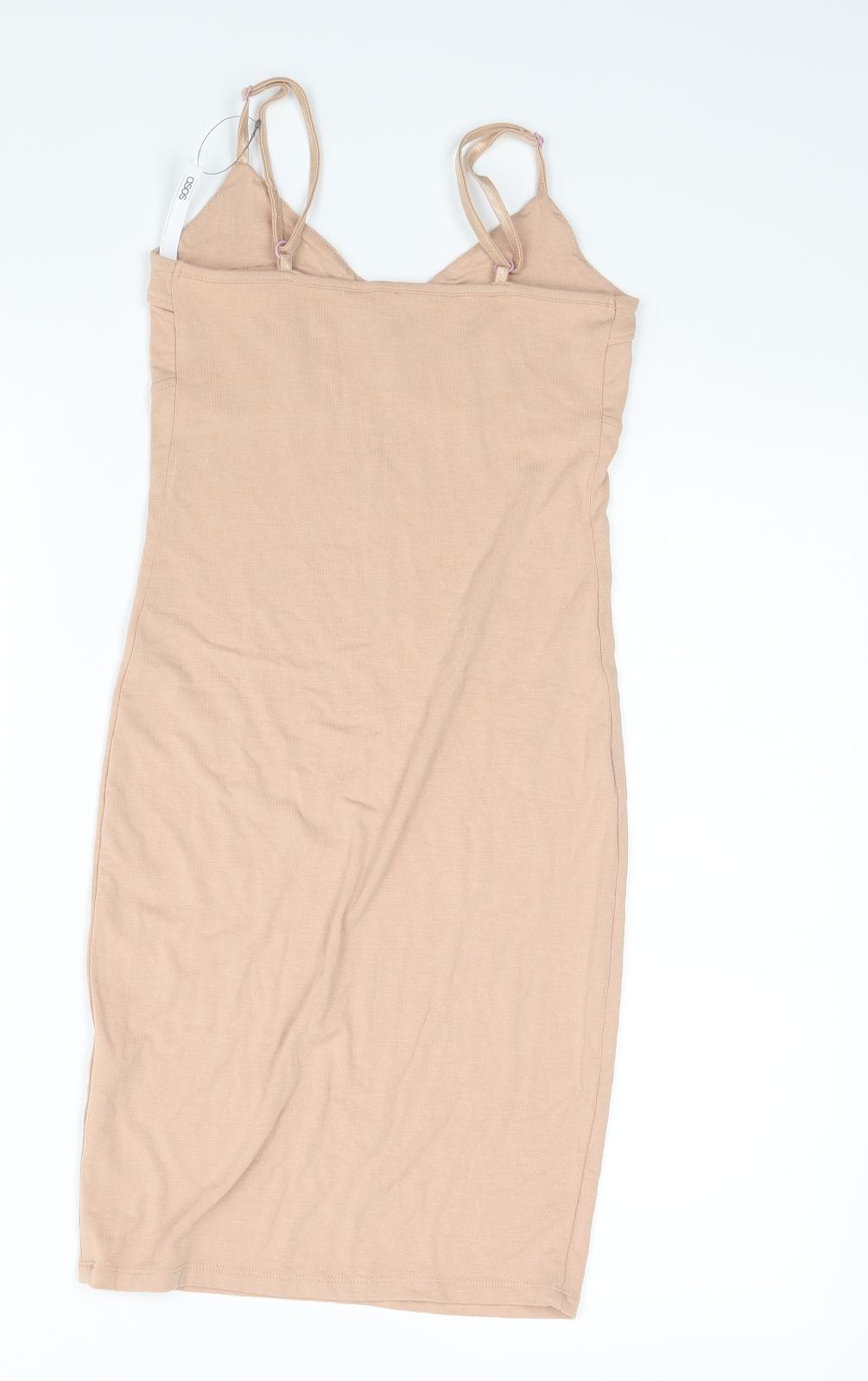 ASOS Womens Beige   Pencil Dress  Size 6