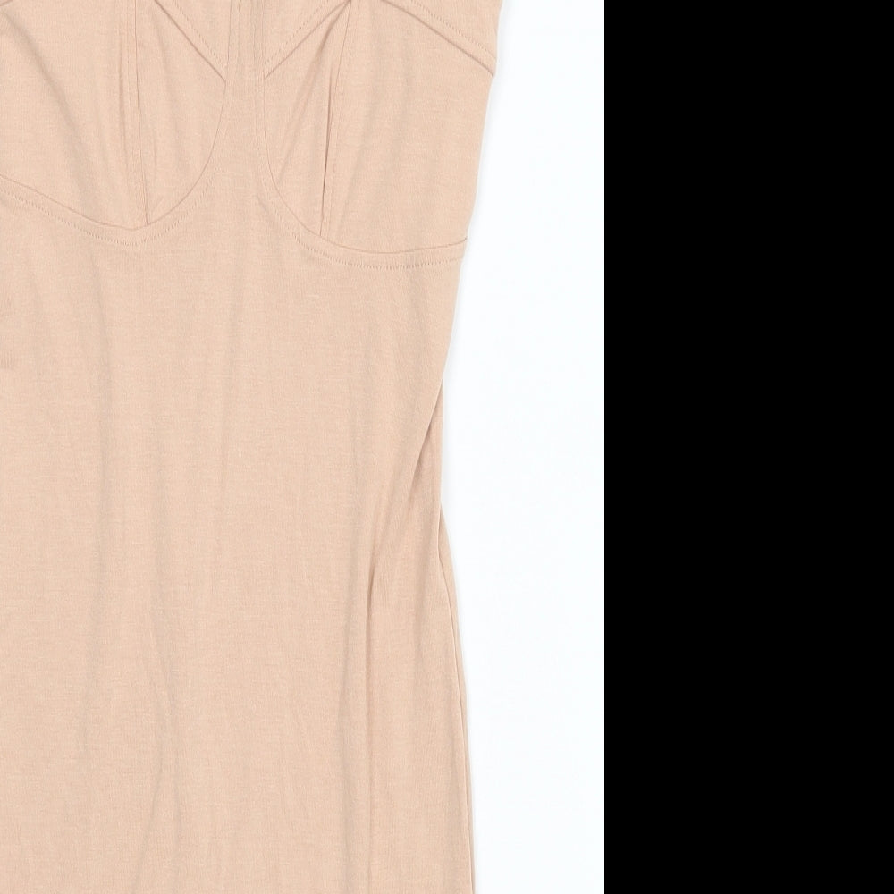 ASOS Womens Beige   Pencil Dress  Size 6