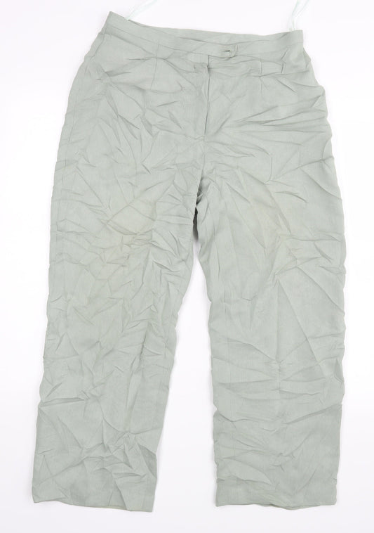 Principles Womens Green   Trousers  Size 14 L26 in