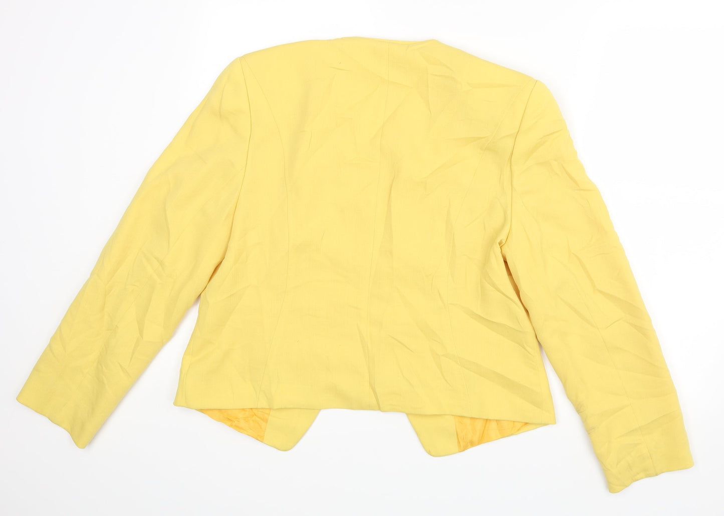 Bianca Womens Yellow   Jacket  Size 38