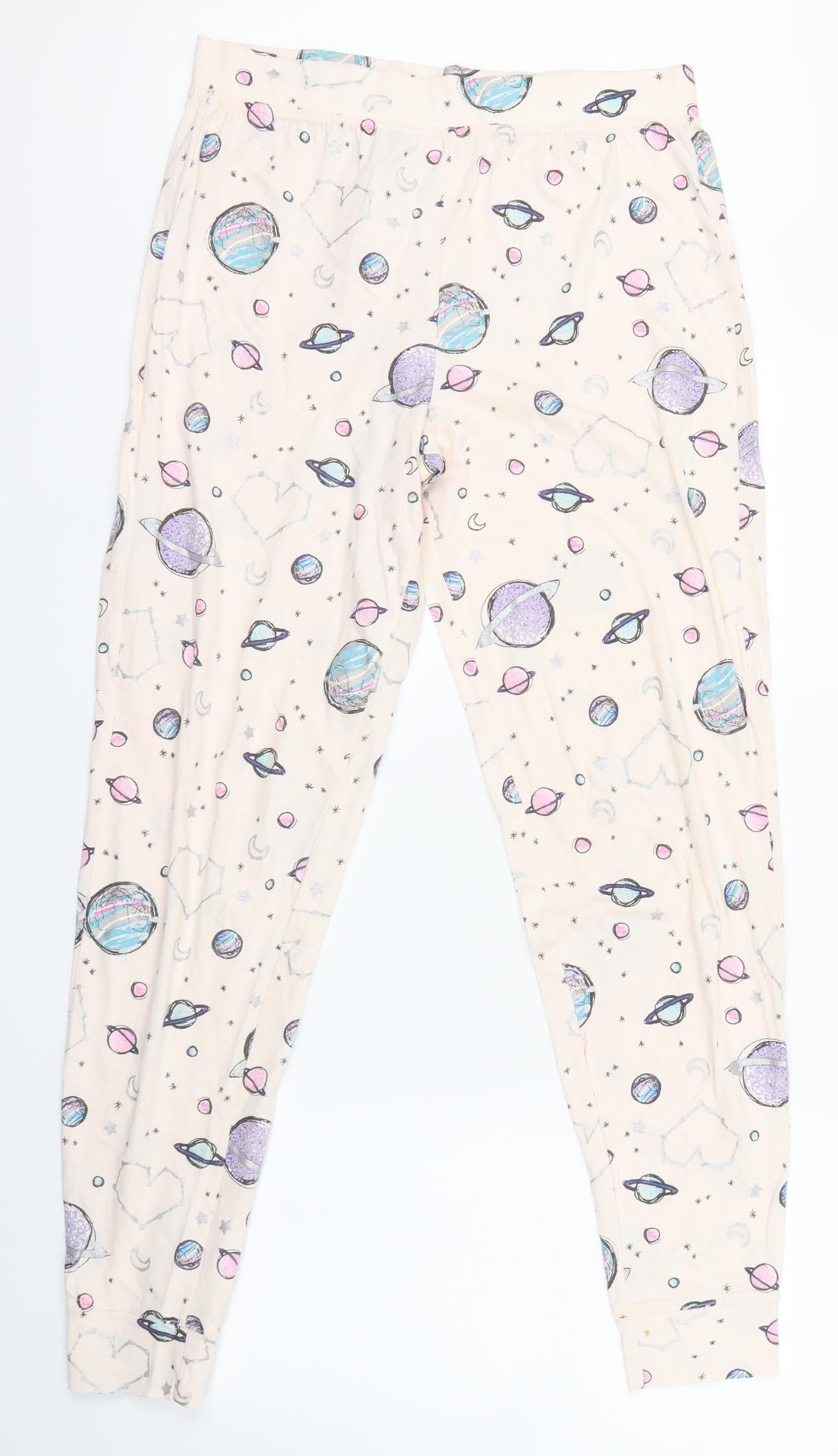 Preworn Womens Pink Solid  Babydoll Lounge Pants Size 12