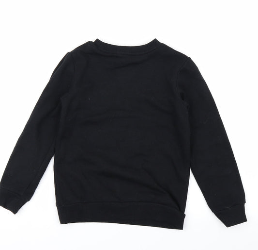 V BY VERY Boys Black   Pullover Sweatshirt Size 8 Years  - NORTH POLE CREW