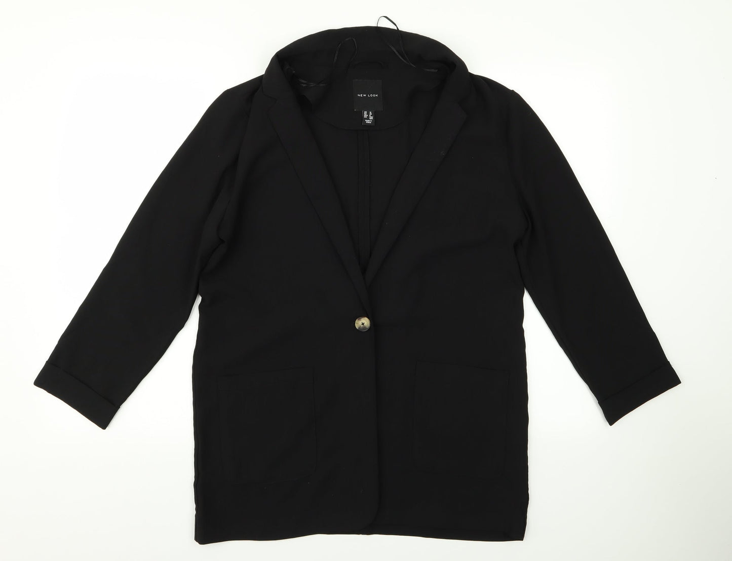 New Look Womens Black  Rayon Jacket  Size 12