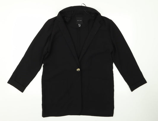 New Look Womens Black  Rayon Jacket  Size 12