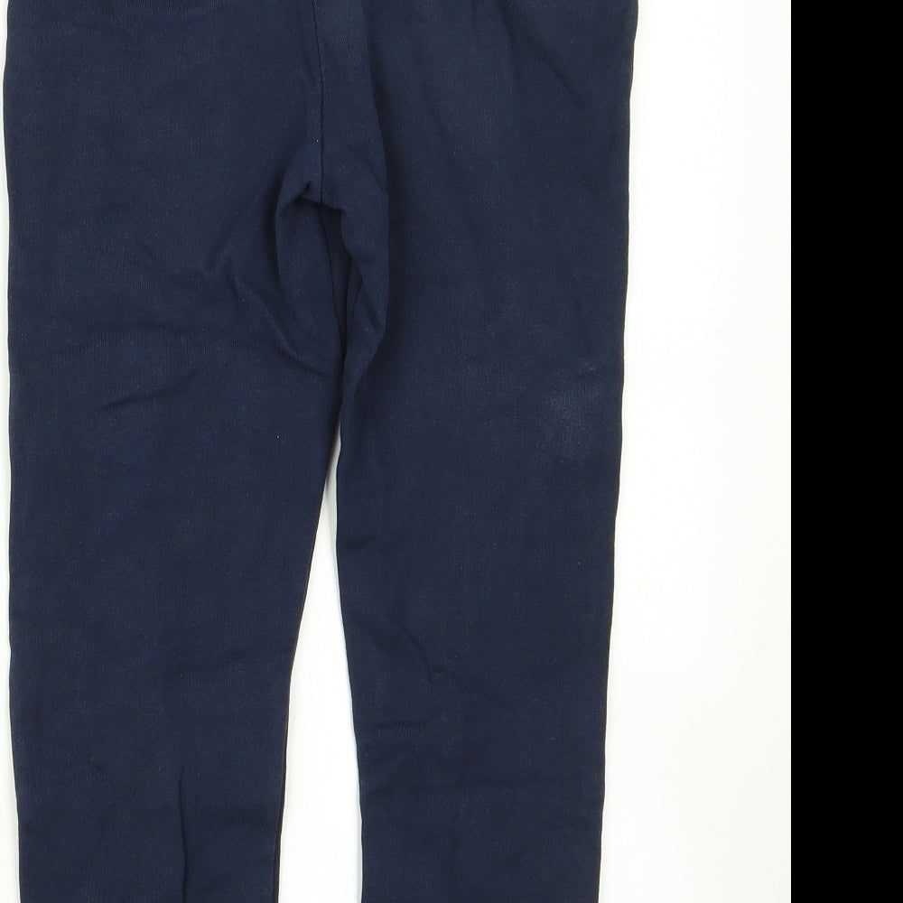 River Island Girls Blue  Ramie Jogger Trousers Size 9 Years