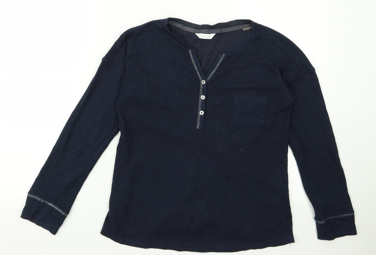m&s Womens Blue  Rayon Pullover Jumper Size S