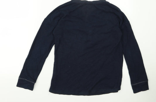 m&s Womens Blue  Rayon Pullover Jumper Size S