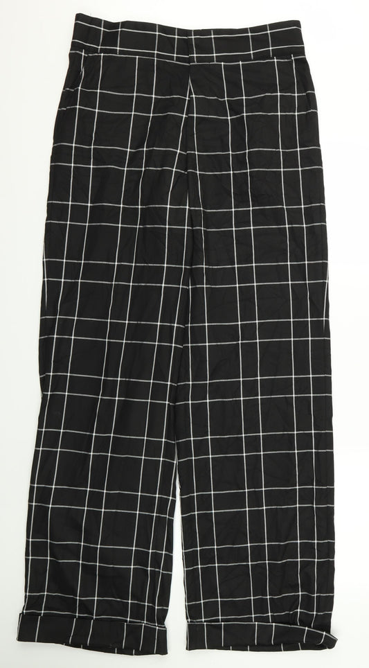 Preworn Womens Black  Rayon Trousers  Size 32 L32 in