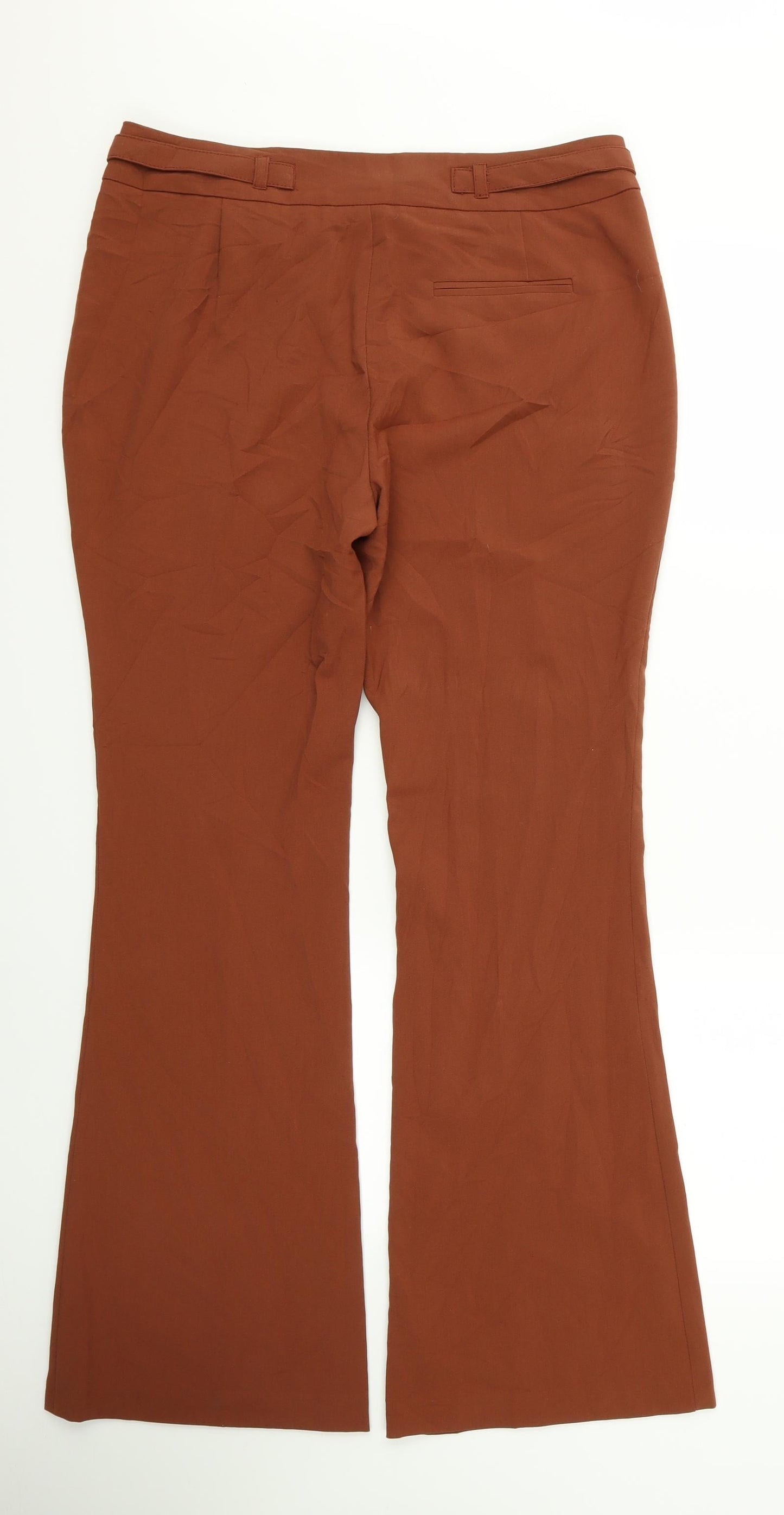 Dorothy Perkins Womens Orange   Trousers  Size 12 L31 in
