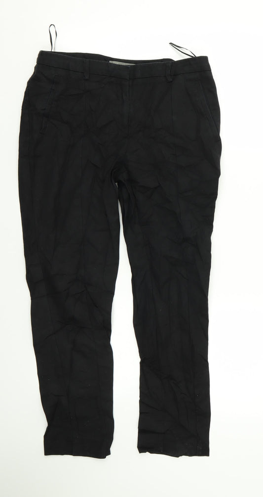Oasis Womens Black   Trousers  Size 10 L23 in