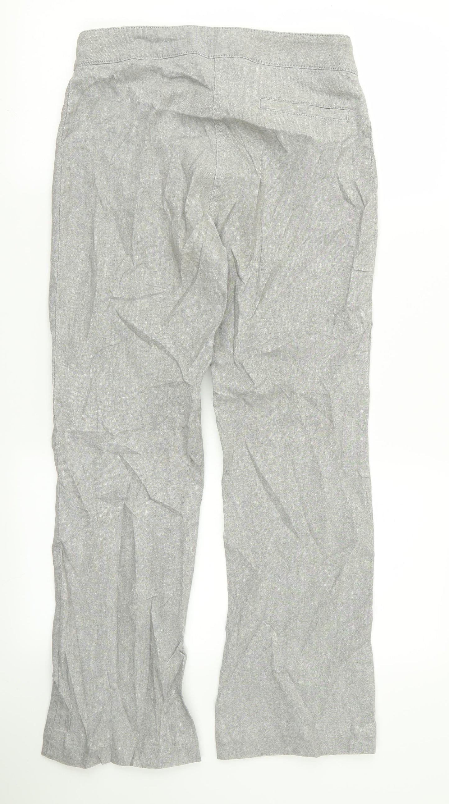 peruna Womens Grey   Trousers  Size 10 L23 in
