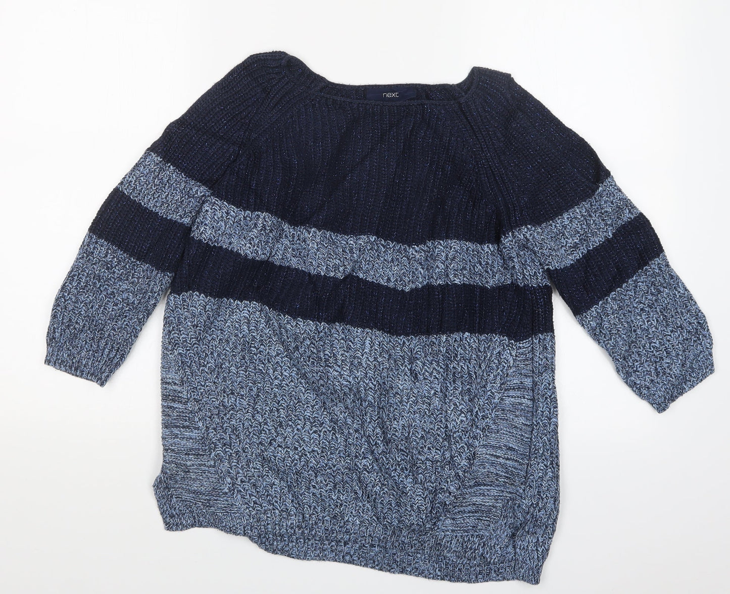 NEXT Womens Blue  Knit Pullover Jumper Size 8