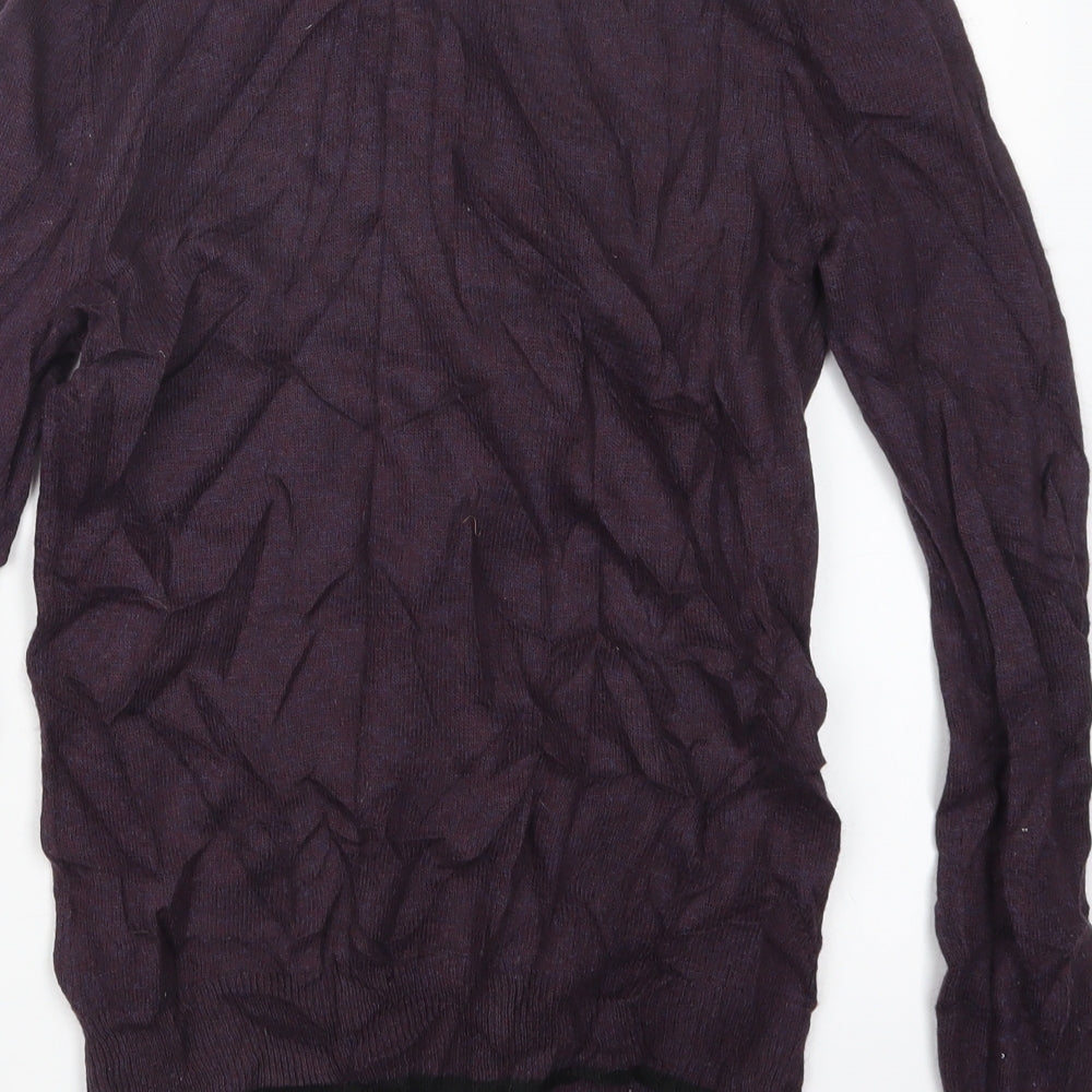 Principles Womens Purple  Knit Pullover Jumper Size 10