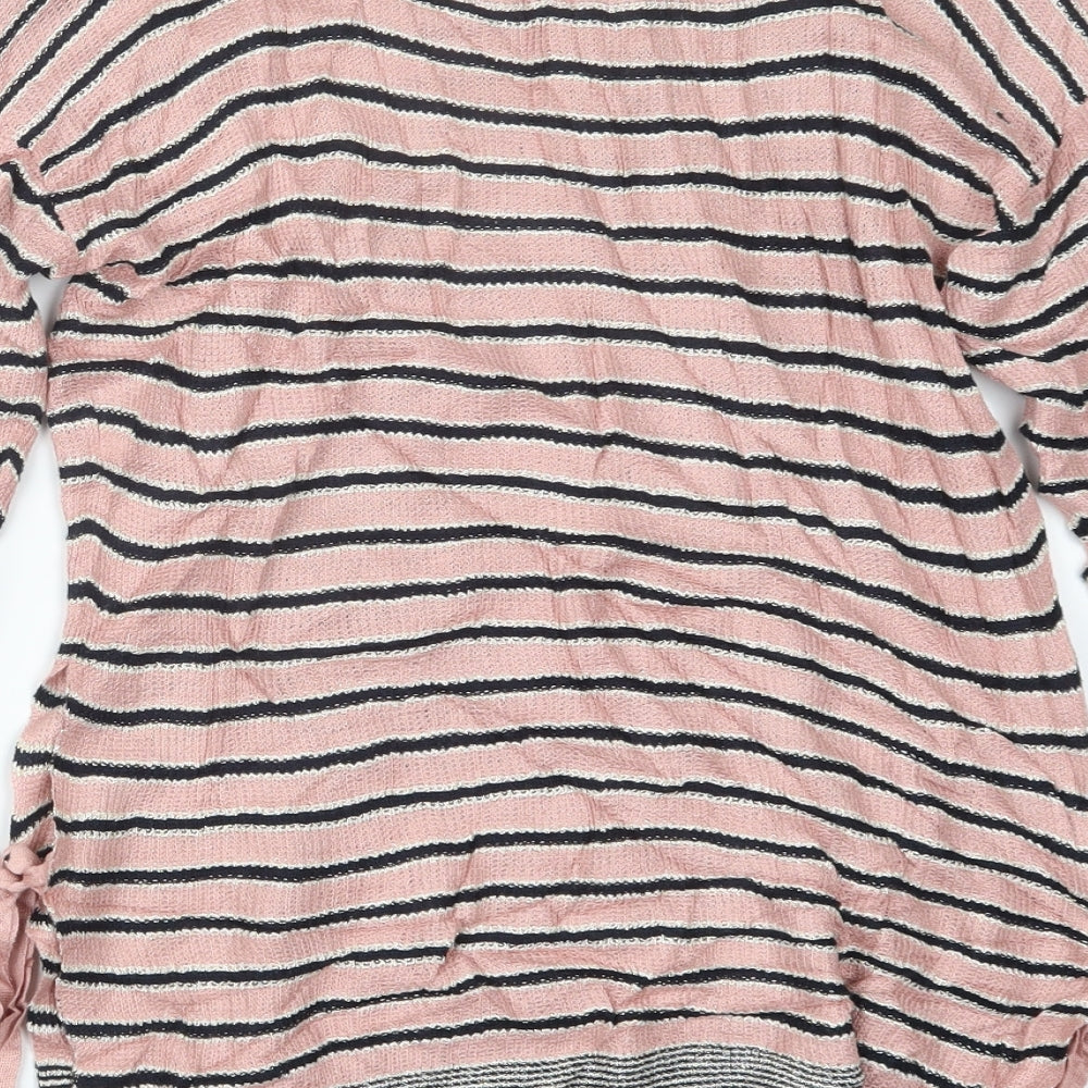 NEXT Womens Pink Striped  Pullover Jumper Size 10