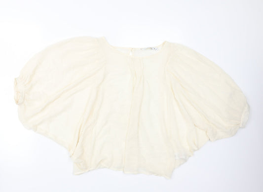 New Look Womens Ivory   Basic Blouse Size 10