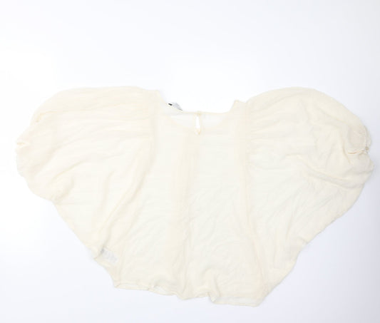New Look Womens Ivory   Basic Blouse Size 10