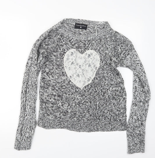 Originals Knitwear Womens Grey  Knit Pullover Jumper Size M