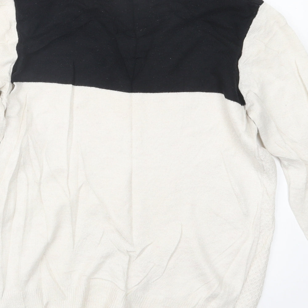 Dorothy Perkins Womens White  Knit Pullover Jumper Size 10