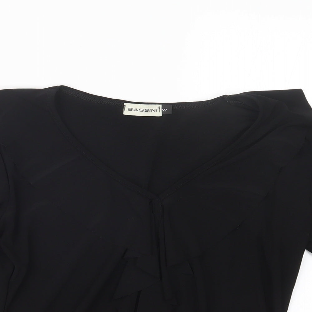 BASSINI Womens Black   Basic T-Shirt Size S