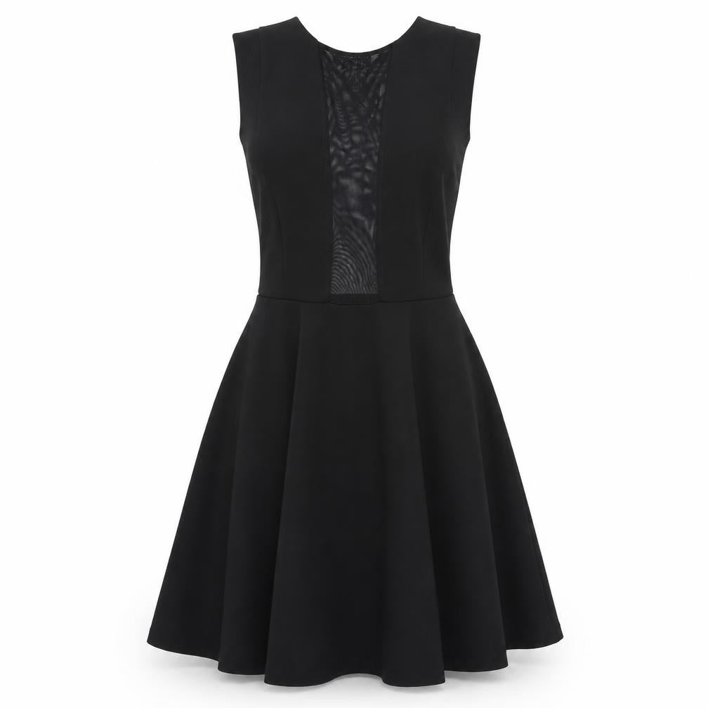 top shop Womens Black Colourblock  Fit & Flare  Size 6