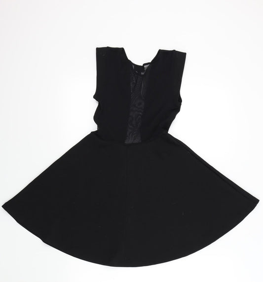 top shop Womens Black Colourblock  Fit & Flare  Size 6
