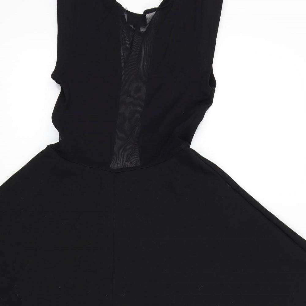 top shop Womens Black Colourblock  Fit & Flare  Size 6