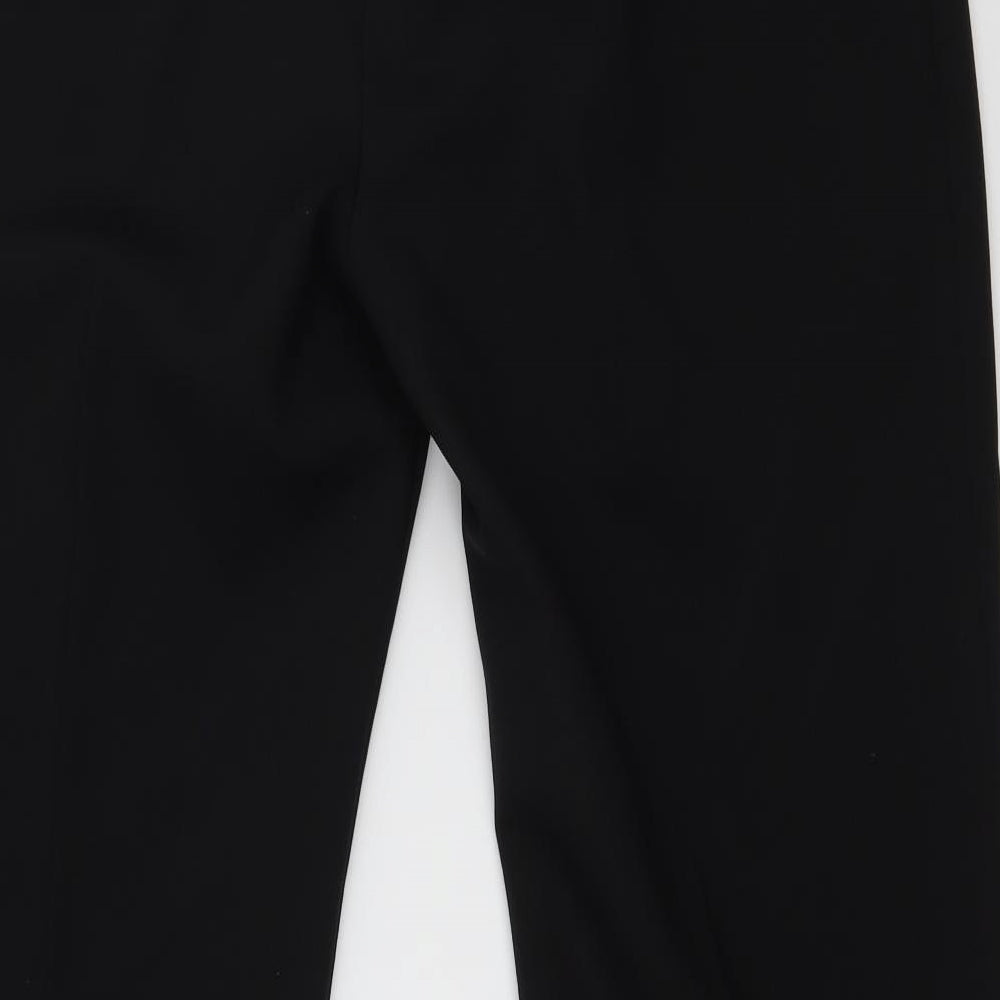 Brand and care label for AMARANTO women’s black trousers, size UK 14, 28-inch leg