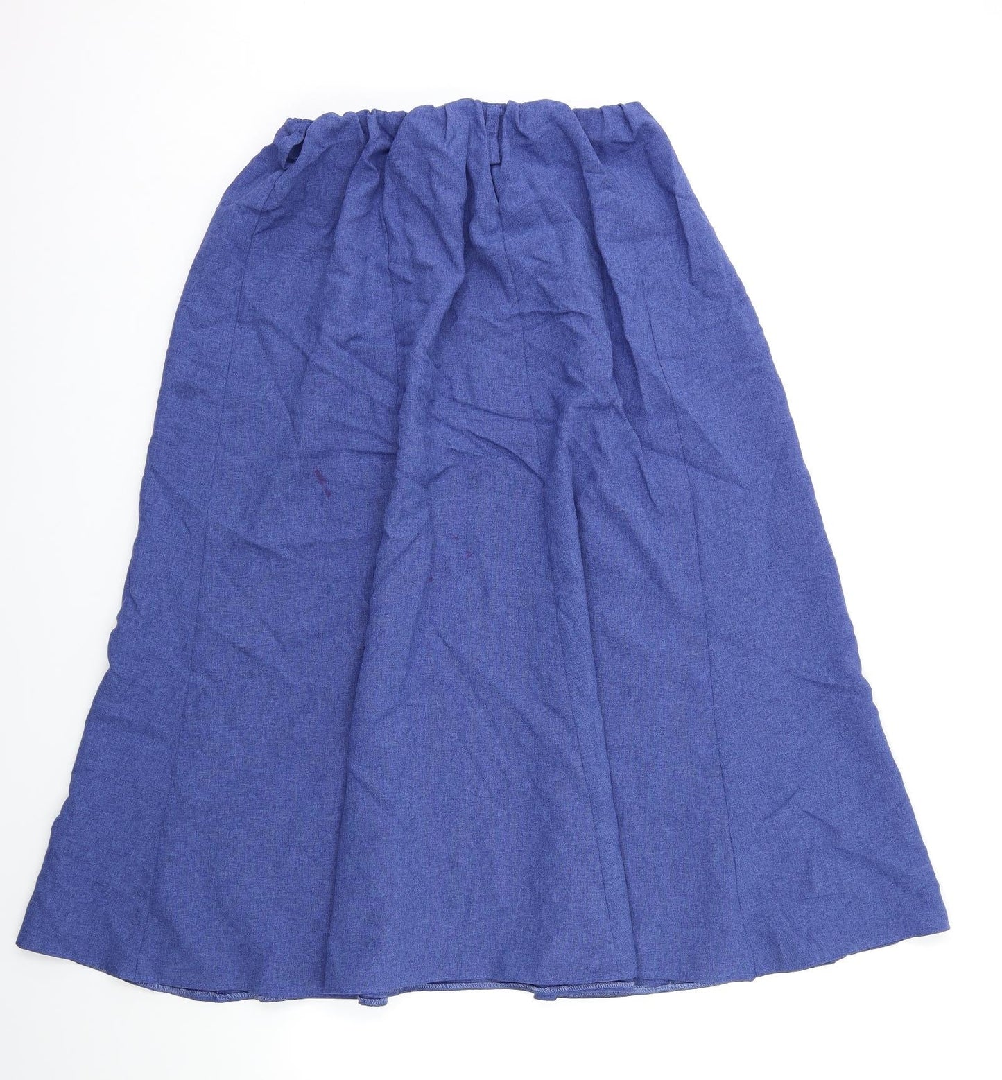 Preworn Womens Blue   Pleated Skirt Size 36 in