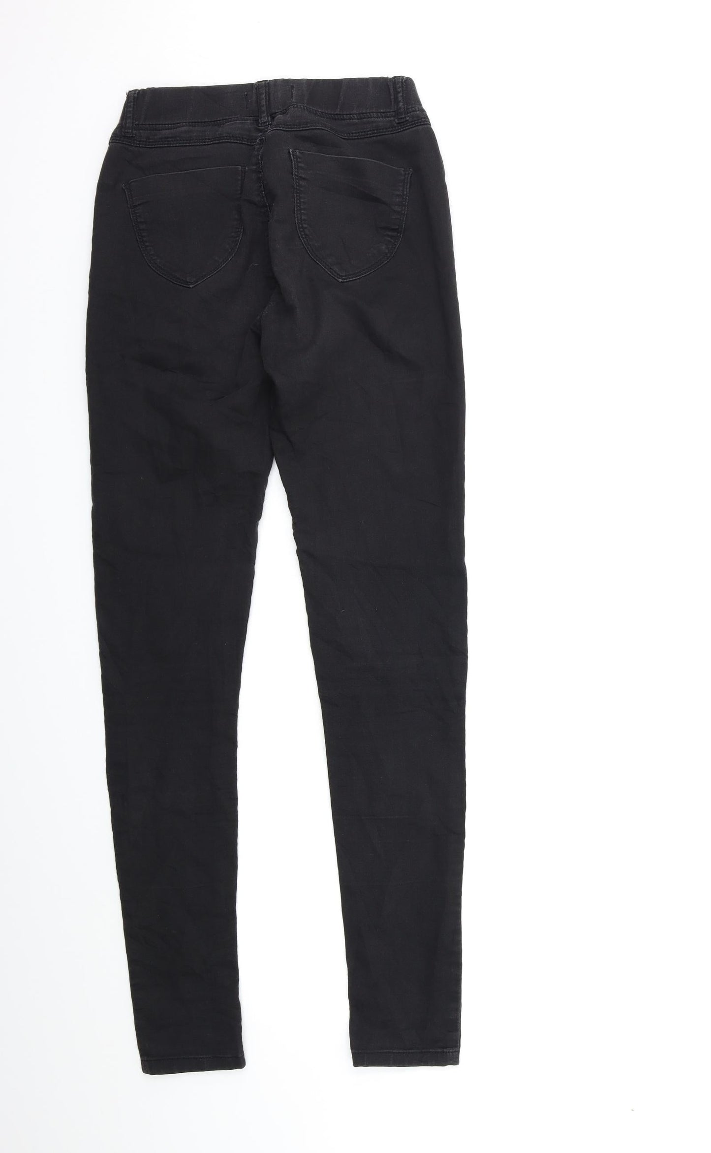 Dorothy Perkins Womens Black  Denim Skinny Jeans Size 8 L31 in