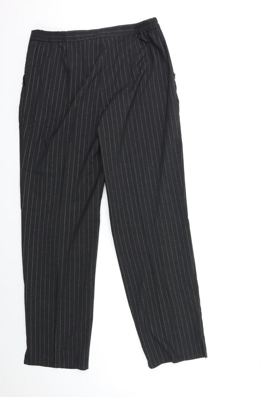 Wardrobe Womens Black Striped  Trousers  Size 14 L31 in