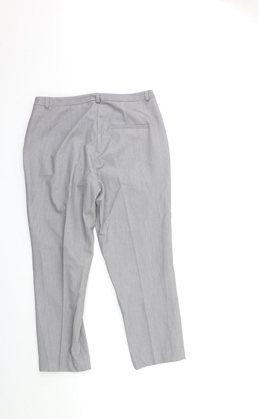 ASOS Womens Grey  Rayon Trousers  Size 8 L23 in