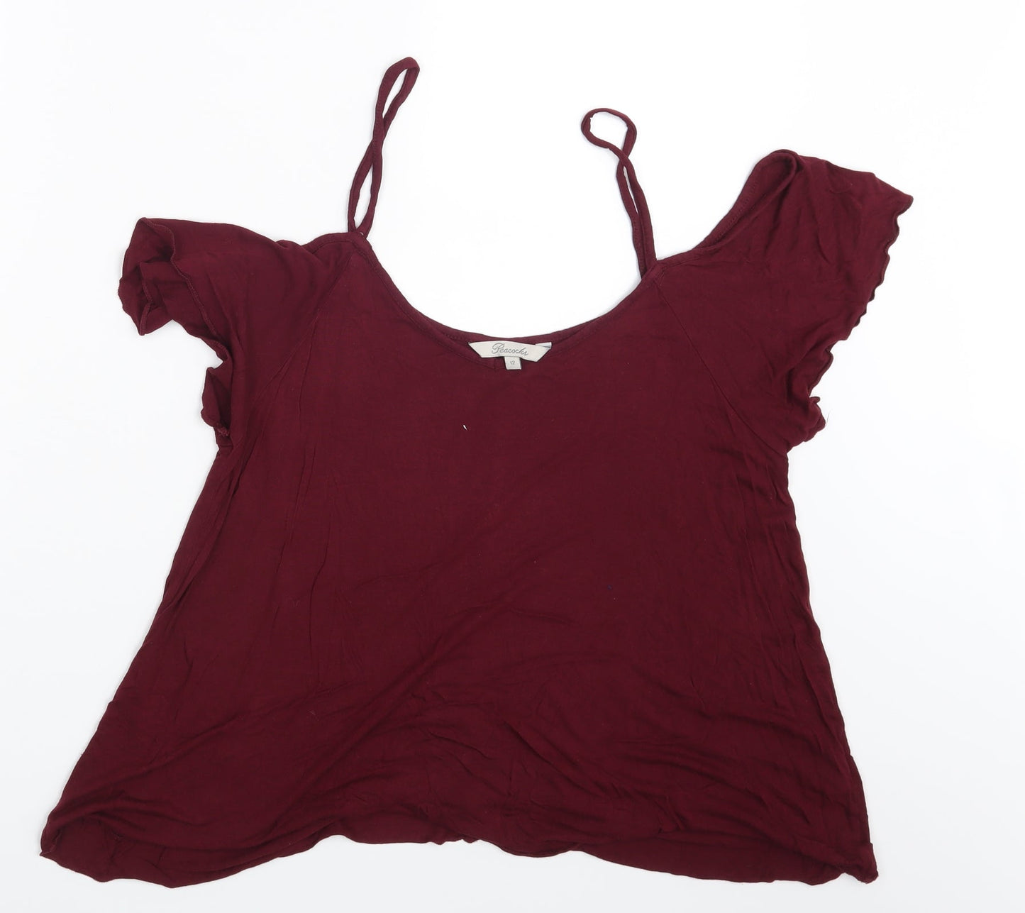 Peacocks Womens Purple   Basic Blouse Size 12
