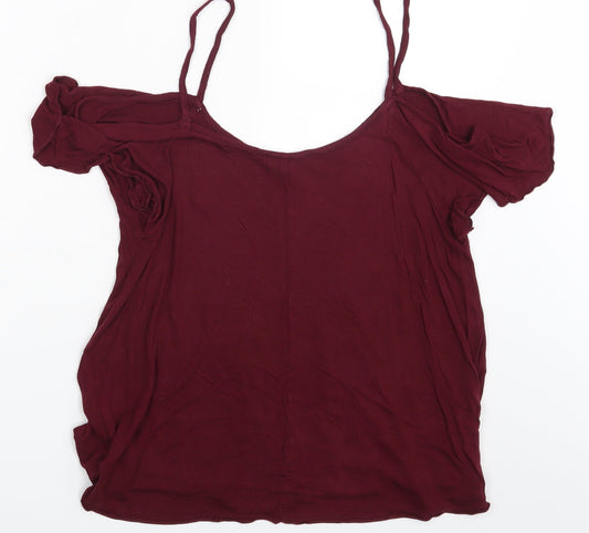 Peacocks Womens Purple   Basic Blouse Size 12