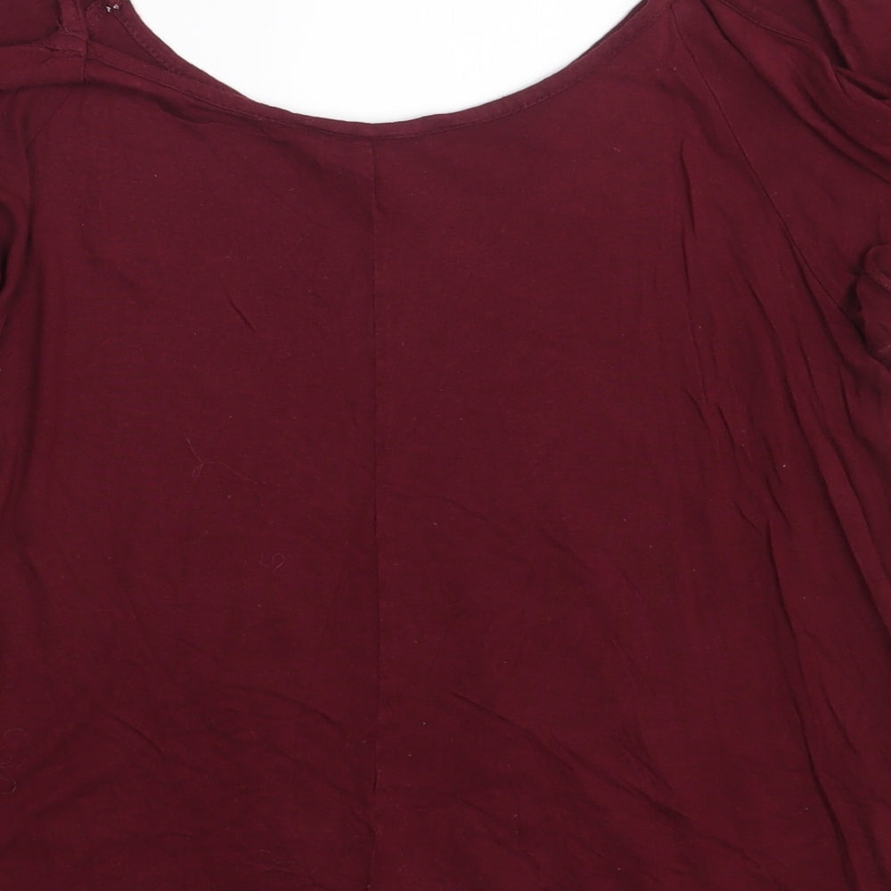 Peacocks Womens Purple   Basic Blouse Size 12
