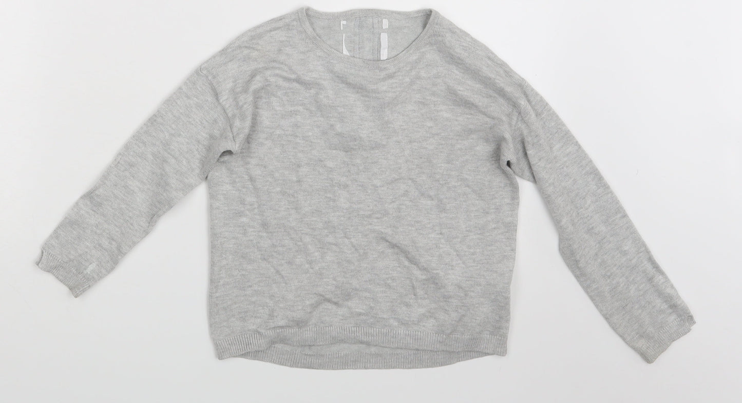 Zara Girls Grey   Pullover Sweatshirt One Size